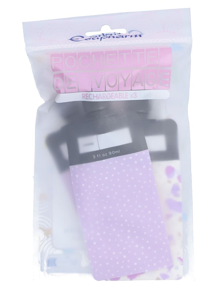 Estipharm Pochette de Voyage Rechargeable 3 x 90 ml