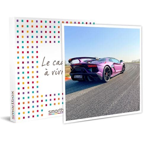 SMARTBOX - Stage de pilotage : 2 tours de circuit au volant d'une Lamborghini Aventador SVJ Roadster - Coffret Cadeau Sport & Aventure